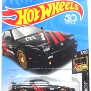Hot Wheels 2018 50th Anniversary Nightburnerz '96 Nissan 180SX Type X 91/365, Bl